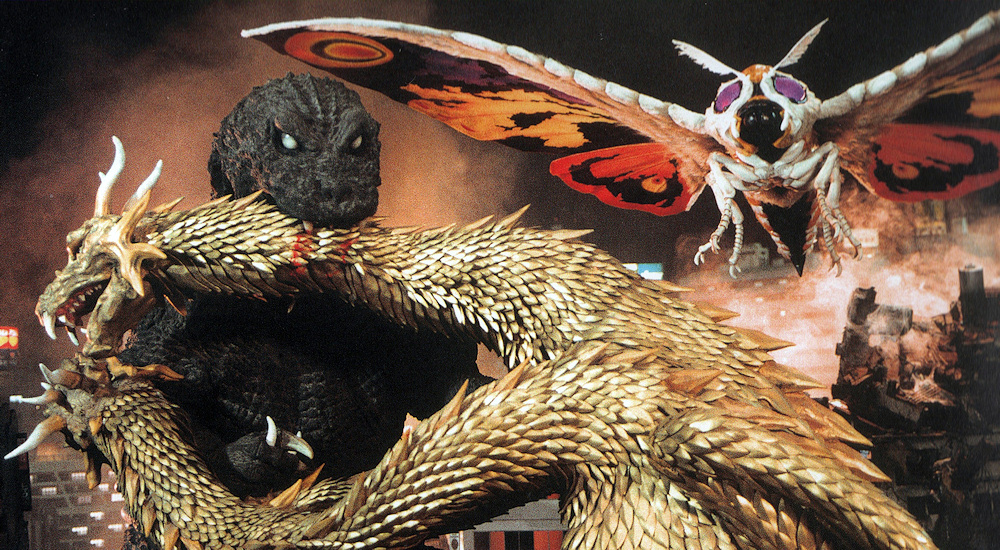 Godzilla Mothra and King Ghidorah