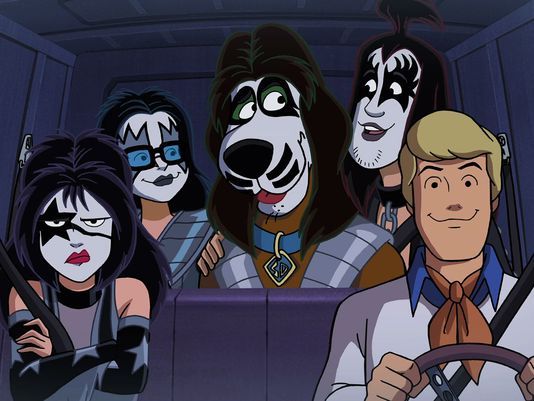 Scooby Doo and Kiss